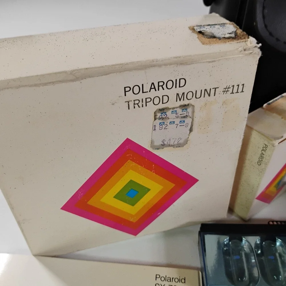 POLAROID SX-70 Sonar One Step Folding/Collapsible Land Camera W/ Extras